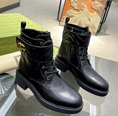 Bota Gucci Double G Preta Italiana - comprar online