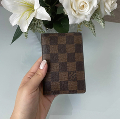 Porta Cartão Louis Vuitton Damier Ebene Italiana