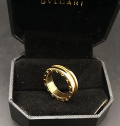 Anel Bulgari Dourado Italiana