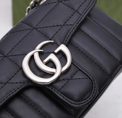 Bolsa Gucci Marmont Aria Preta Italiana na internet