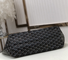 Bolsa Goyard St Louis Preto Com Alça Caramelo Grande Italiana