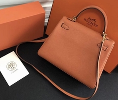 Bolsa Hermes Kelly 25 Togo Laranja Italiana - comprar online