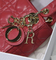 Bolsa Lady Dior Micro Vermelha Italiana - comprar online