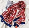 Lenço Hermès Vermelho e Azul Italiana