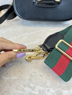 Bolsa Gucci Horsebit 1955 Mini Preta Italiana - comprar online