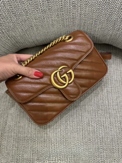 Bolsa Gucci Marmont Mini Shoulder Caramelo Italiana - comprar online