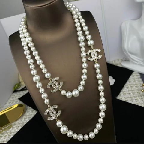 Colar Chanel Pérolas Italiana