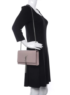 Bolsa YSL Kate Croco Rosa Italiana