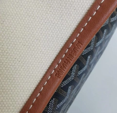 Bolsa Goyard St Louis Preto Com Alças Caramelo Média Italiana na internet