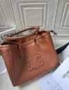Bolsa Celine Cuir Triomphe Em Couro Caramelo Italiana