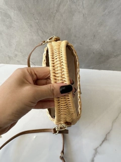 Bolsa Miu Miu Wander Em Vime (Palha) Italiana - loja online