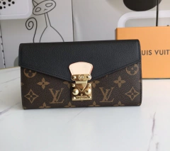 Carteira Louis Vuitton Pallas Preta Italiana