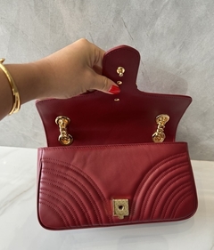 Bolsa Gucci Marmont Pequena Bordô Italiana na internet