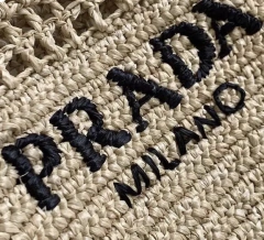 Bolsa Prada Tote Em Ráfia Italiana - comprar online