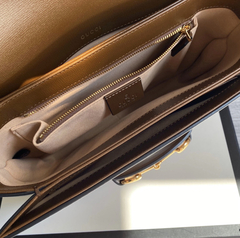 Bolsa Gucci 1955 Horsebit Pequena Transversal Caramelo Italiana