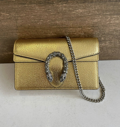 Bolsa Dionysus Super Mini Dourada Italiana - comprar online