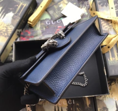Bolsa Gucci Dionysus Super Mini Azul Marinho Italiana - Romaly Grifes