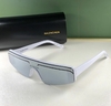 Óculos de Sol Balenciaga Sky Retangular Branco Italiana