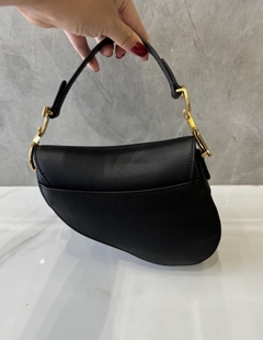 Bolsa Dior Mini Saddle Preta Italiana