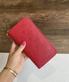 Carteira Louis Vuitton Zippy Monogram Empreinte Vermelha Italiana - comprar online