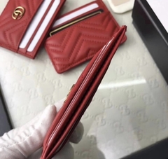 Porta Cartão Gucci Marmont Vermelho Italiana na internet