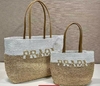 Bolsa Prada Ráfia Palha Média E Pequena Italiana