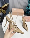 Salto Scarpin Miu Miu Bege Italiana