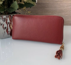 Carteira Gucci Ziper Soho Vinho Italiana - comprar online