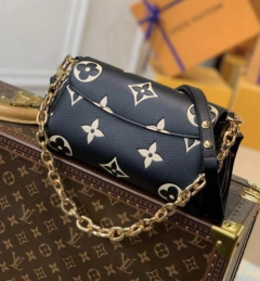 Bolsa Louis Vuitton Favorite Preto E Creme Italiana - loja online