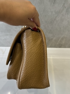 Bolsa YSL Niki Caramelo Couro Texturizado Italiana - Romaly Grifes Bolsas