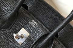 Bolsa Hermes Birkin 25 Preta Italiana - Romaly Grifes Bolsas