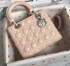 Bolsa Lady Dior Média Salmão Italiana