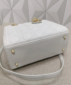 Bolsa Lady Dior Média Branca Italiana - loja online