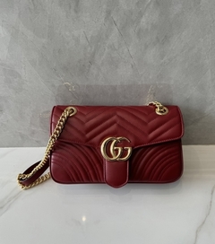 Bolsa Gucci Marmont Pequena Bordô Italiana