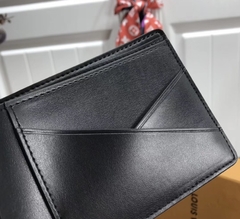 Carteira Louis Vuitton Multiple Masculina Damier Ebene Alto Relevo Italiana - loja online