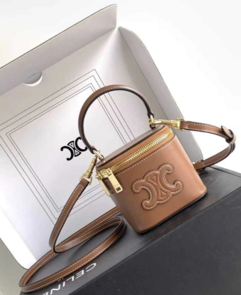 Bolsa Celine Mini Vanity Caramelo Italiana
