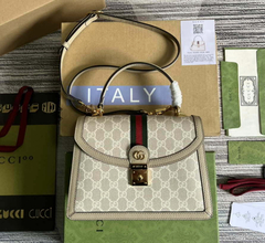 Bolsa Gucci Ophidia Off White Pequena Italiana