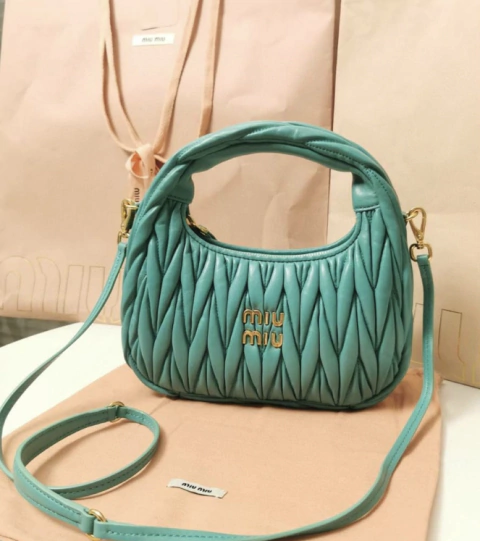 Bolsa Miu Miu Wander Verde Italiana