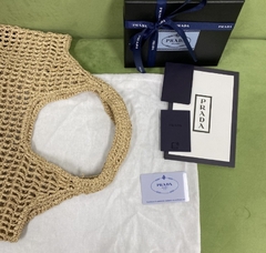 Bolsa Prada Tote Em Ráfia Italiana - loja online