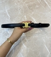 Cinto Celine Triomphe Fino Preto Italiana