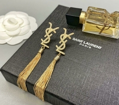 Brinco YSL Prata e Dourado Italiana - comprar online