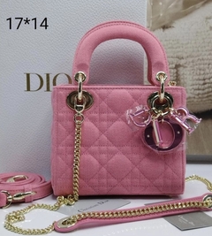 Bolsa Lady Dior Mini Rosa Italiana