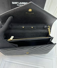 Bolsa YSL Envelope Preto Italiana - loja online