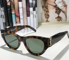 Óculos De Sol Saint Laurent Marrom Italiana