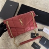Bolsa YSL Loulou Puffer Média Vermelha/Dourada Italiana