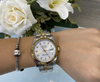 Relógio Rolex 36mm Prata e Dourado com Fundo Madre Pérola e Brilho Italiana