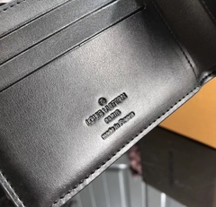 Imagem do Carteira Louis Vuitton Multiple Masculina Damier Ebene Alto Relevo Italiana