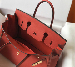 Bolsa Hermes Birkin 25 Vermelha Italiana