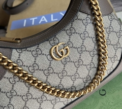 Bolsa Gucci Aphrodite Bege e Marrom Italiana - comprar online