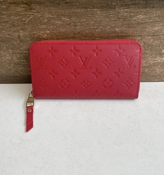 Carteira Louis Vuitton Zippy Monogram Empreinte Vermelha Italiana